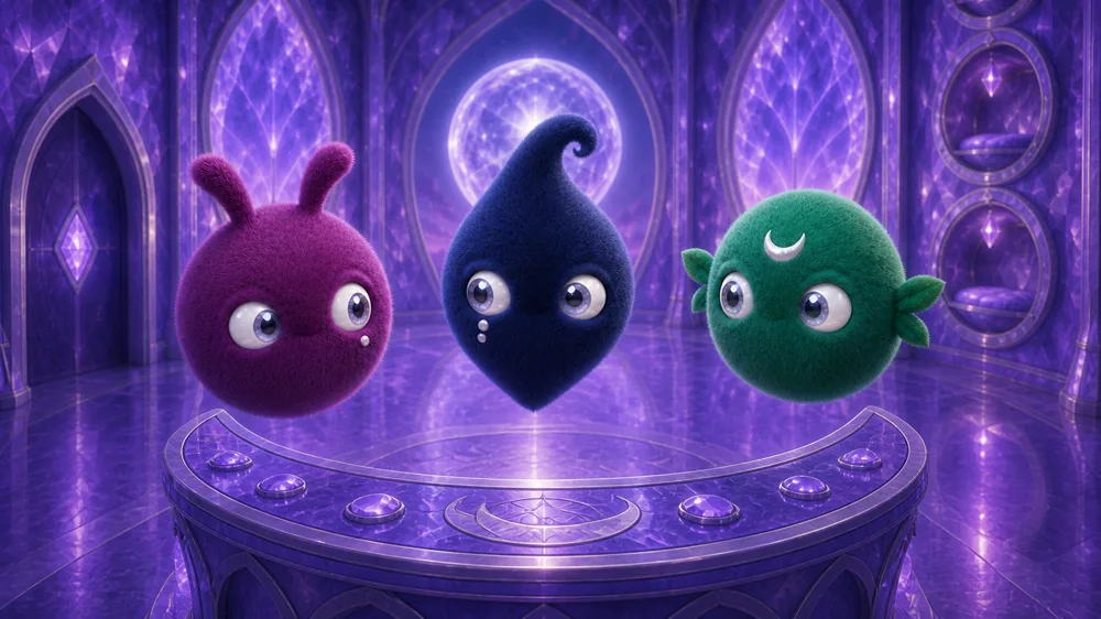 Plum, Ink, and Moss, the Muddle Motes